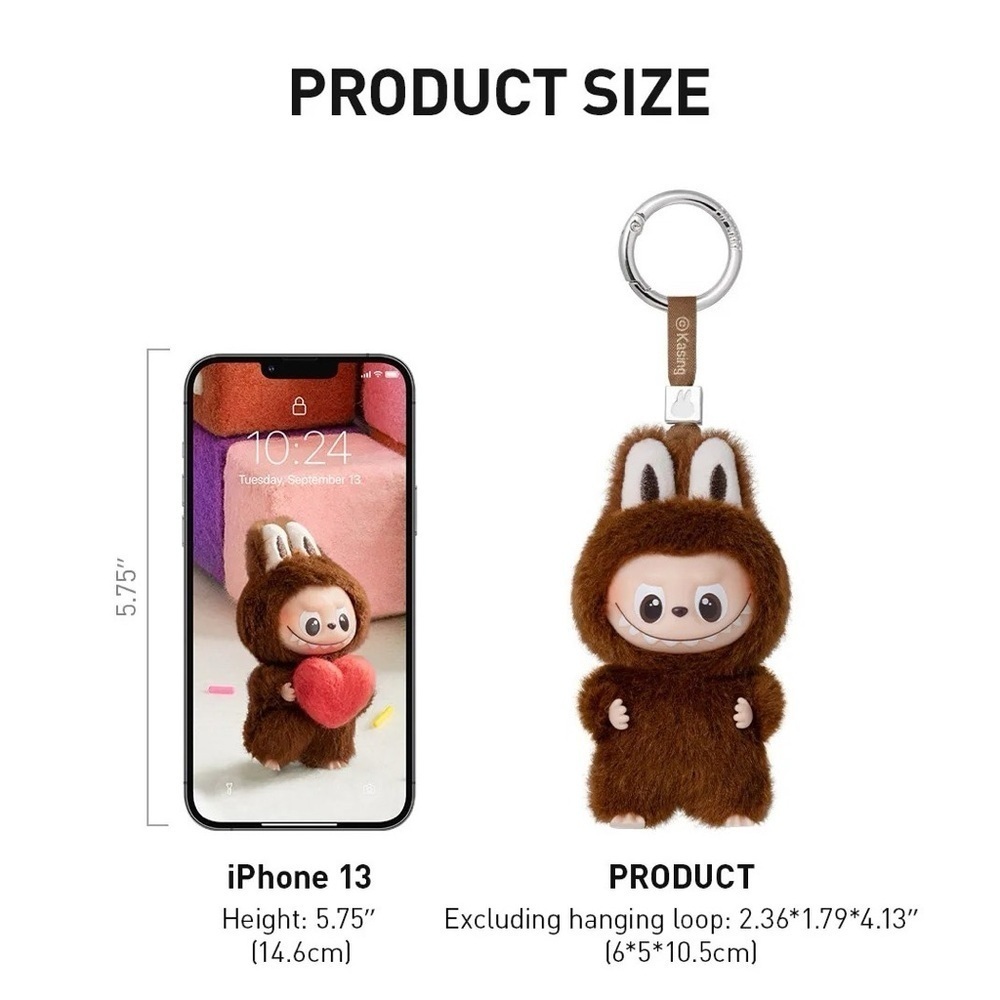 [NEW] POP MART Mini Labubu Pin for Love Vinyl Plush Pendant (N-Z) - O Blue - Picture 9 of 11